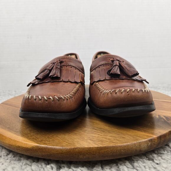 G.H. Bass Mens 10.5D Michael Brown Leather Lifestyle Office Kiltie Tassel Loafer main image 12